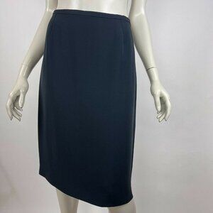 Armani Collezioni Italy Black Straight‎ Skirt